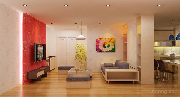 Nội thất căn hộ 170m2 chung cư CT2A Nghia Đ&ocirc;