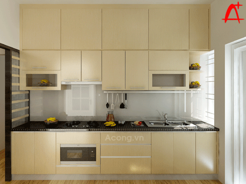 Thiết kế tủ bếp cao sát trần - giải pháp hiệu quả cho những phòng bếp chật